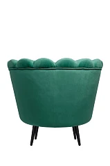 заказать Низкое кресло ракушка Pearl Green V2 на черных ножках