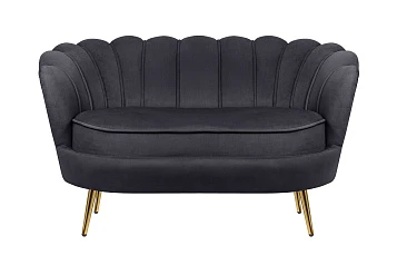 красивый Дизайнерский двухместный диван Pearl Double Black в интернет-магазине
