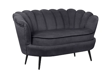 купить Дизайнерский диван Pearl Double Black на черных ножках