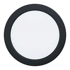 заказать 99212 Светодиодный встраиваемый светильник FUEVA 5, 11W (LED), ?166, ET26, IP44, 1350lm, 3000K, сталь, черный