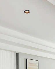 купить 900453 Встраиваемый светильник CAROSSO, 35W (GU10), ?93, алюминий, черный, белый в интернет-магазине