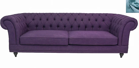 красивый Диван мягкий арт-деко Neylan Purple голубой в интернет-магазине