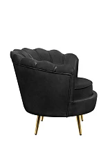 красивое Низкое кресло ракушка Pearl Black V2 в интернет-магазине