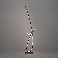 902349 Светодиодный торшер с регулировкой цветовой температуры CARDONCITO, 20W(LED), 2700K, 4000K, 6500K, 2400lm, сталь, черный, белый в интернет-магазине