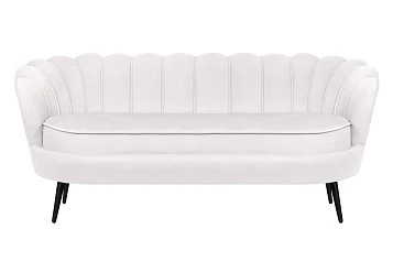 купить красивый Диван ракушка Pearl Triple Beige на черных ножках в интернет-магазине