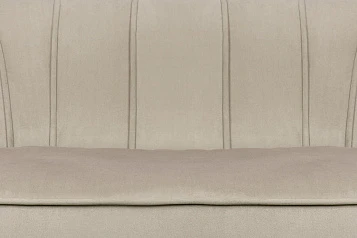 Диван ракушка для гостиниц Pearl Triple Taupe на черных ножках в интернет-магазине