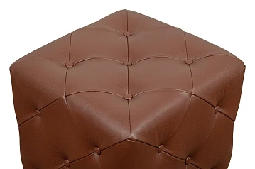 Дизайнерский пуф Amrit Light Brown Leather