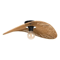 31961 Потолочная люстра SIRUELA, 1х40W (E27), L560, B400, H160, сталь черный / бумага, натуральный в интернет-магазине