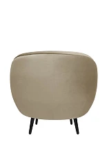 Мягкое кресло Small Benee Taupe на черных ножках