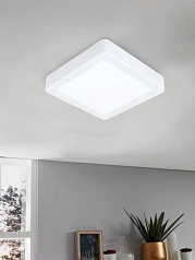 купить 99236 Светодиодный накладной светильник FUEVA 5, 10,5W (LED), 160х160, H28, 1200lm, 3000K, сталь, белы в интернет-магазине