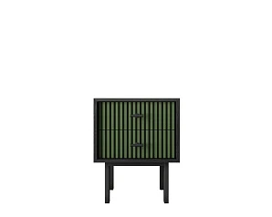 купить стильные Тумбочка с двумя ящиками "Emerson" арт EM16/green/L