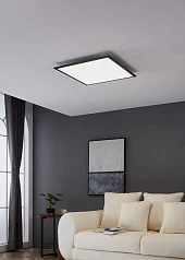 заказать 900819 Потолочный светильник SALOBRENA 1, 33W (LED), 4000K, 4700lm, L595, B595, H50, алюминий, сталь, черный / пластик, белый