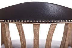 купить красивый Мягкий стул с подлокотниками Tanner Black Leather