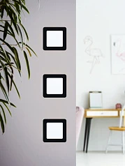 99187 Светодиодный встраиваемый светильник FUEVA 5, 5,5W (LED), 117х117, ET26, 700lm, 4000K, сталь, черный в интернет-магазине