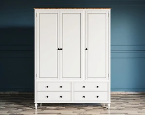 заказать Шкаф трехстворчатый "Odri" с ящиками арт od2127KR3