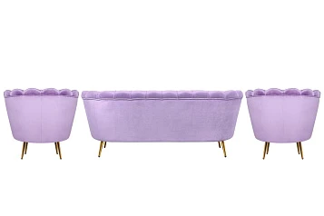купить Комплект кресел и дивана ракушка Pearl Triple Purple