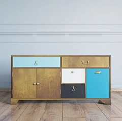 купить стильные Комод большой под TV «Aquarelle»  арт RE-41 в интернет-магазине