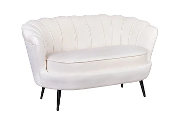 заказать Диван ракушка Pearl Double Beige на черных ножках