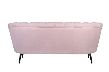 купить Дизайнерский диван Pearl Triple Pink на черных ножках