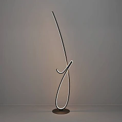 902349 Светодиодный торшер с регулировкой цветовой температуры CARDONCITO, 20W(LED), 2700K, 4000K, 6500K, 2400lm, сталь, черный, белый в интернет-магазине