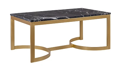 купить красивый Журнальный столик прямоугольный Aron Marble-Gd в интернет-магазине
