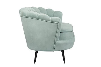 заказать Диван ракушка Pearl Double Green на черных ножках