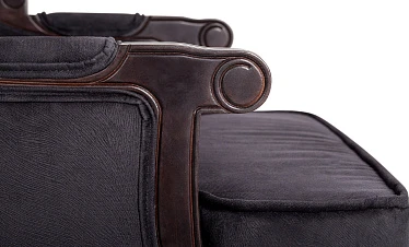 Двухместный дизайнерский диван Brody Double Black в интернет-магазине