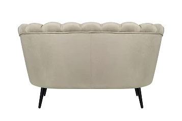 Дизайнерский диван Pearl Double Taupe на черных ножках