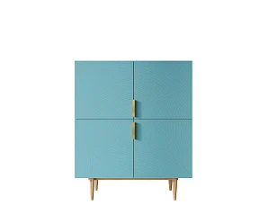 купить Большой комод с четырьмя дверками "Line" LN03/GR1/blue
