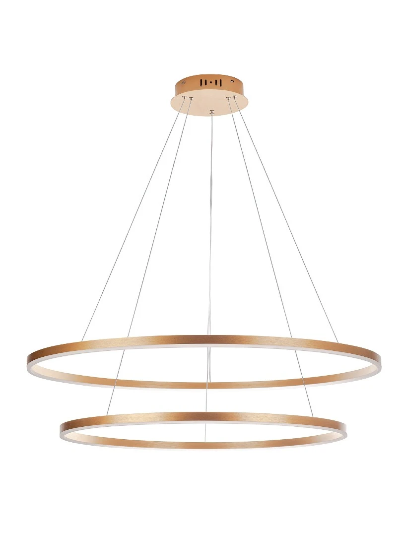 Люстра Orblaze 2 rings 1000 gold в интерьере