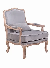 купить красивое Мягкое полукресло с подлокотниками Nitro Grey Velvet в интернет-магазине