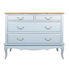 купить красивые Комод «Leontina Blue» на 4 ящика арт ST9315B