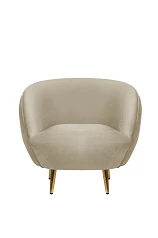 Мягкое кресло для гостиниц Small Benee Taupe в интерьере