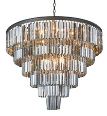 стильные Люстра Odeon 6 Rings Smoke