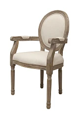 фото Мягкий стул с подлокотниками Volker Arm Beige в интерьере