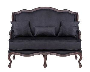 Двухместный дизайнерский диван Brody Double Black