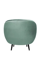 Мягкое кресло Small Benee Green на черных ножках