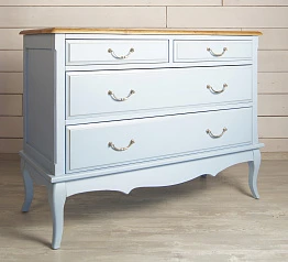 купить красивые Комод «Leontina Blue» на 4 ящика арт ST9315B