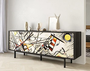Комод с четыремя дверками "Emerson" by Kandinsky арт EM01/Print_01 на заказ
