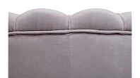 заказать Низкое кресло ракушка Pearl Grey на черных ножках