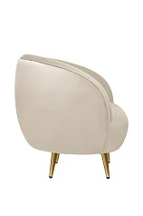 красивое Мягкое кресло для гостиниц Small Benee Beige на заказ