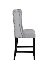 Дизайнерский полубарный стул Skipton Average Grey Velvet в интернет-магазине