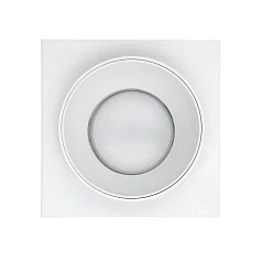 900455 Встраиваемый светильник CAROSSO, 35W (GU10), L93, B93, H25, алюминий, белый, черный в интернет-магазине