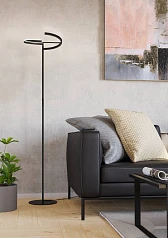 купить стильные 901972 Светодиодный торшер CASTELPOTO, 2X8,8W(LED), 3000K, 2000lm, сталь, черный, белый в интернет-магазине