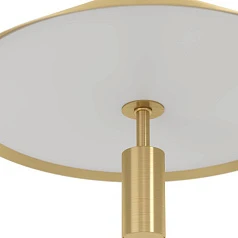 фото 390272 Люстра диммируемая PARAGUAY, 3X12W (LED), 3000K, 4080lm, L970, B270, H1500, сталь, черный, матовая латунь/пластик, белый