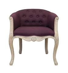 Низкое кресло ретро Kandy Violet в интерьере
