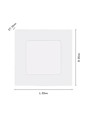 фото 64595 Светодиодный встраиваемый светильник FUEVA 1 PRO, 2,7W(LED)