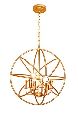 Люстра Foucault'S Orb Crystal Nude D52 Gold в интерьере
