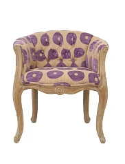 Низкое кресло ретро Kandy Purple в интерьере