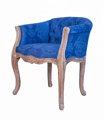 фото Низкое кресло ретро Kandy Blue в интерьере